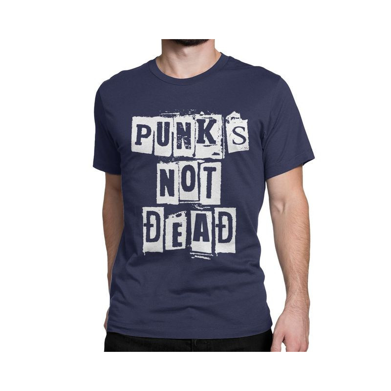 T-shirt Punk Rock insription Punk Is Not Dead Couleur Violet