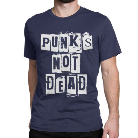 T-shirt Punk Rock insription Punk Is Not Dead Couleur Violet