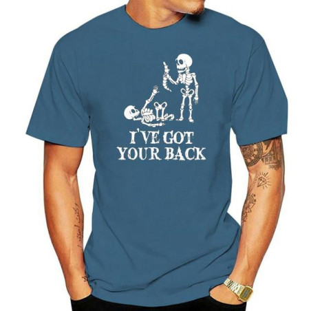 T-shirt Tête de Mort Squellette Humour