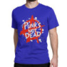 T-shirt Rébellion Anarchiste - PUNK'S NOT DEAD Couleur Bleu