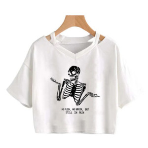 T-shirt Squelette Penseur - No Flesh