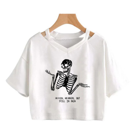 T-shirt Squelette Penseur - No Flesh