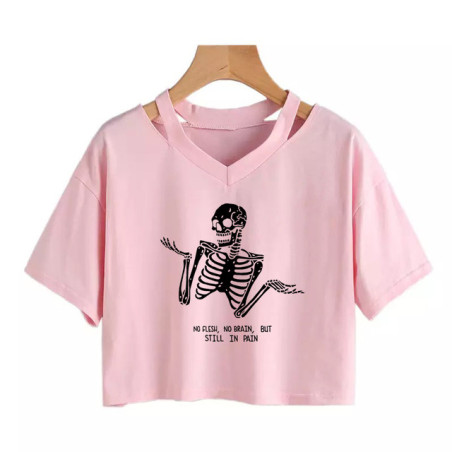 T-shirt Squelette Penseur - No Flesh