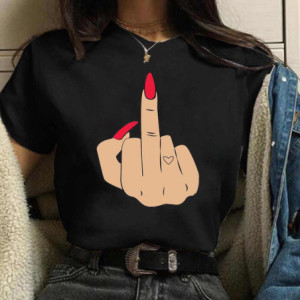 T-shirt FUCK YOU - Expression Rebelle et Amour Couleur Noir