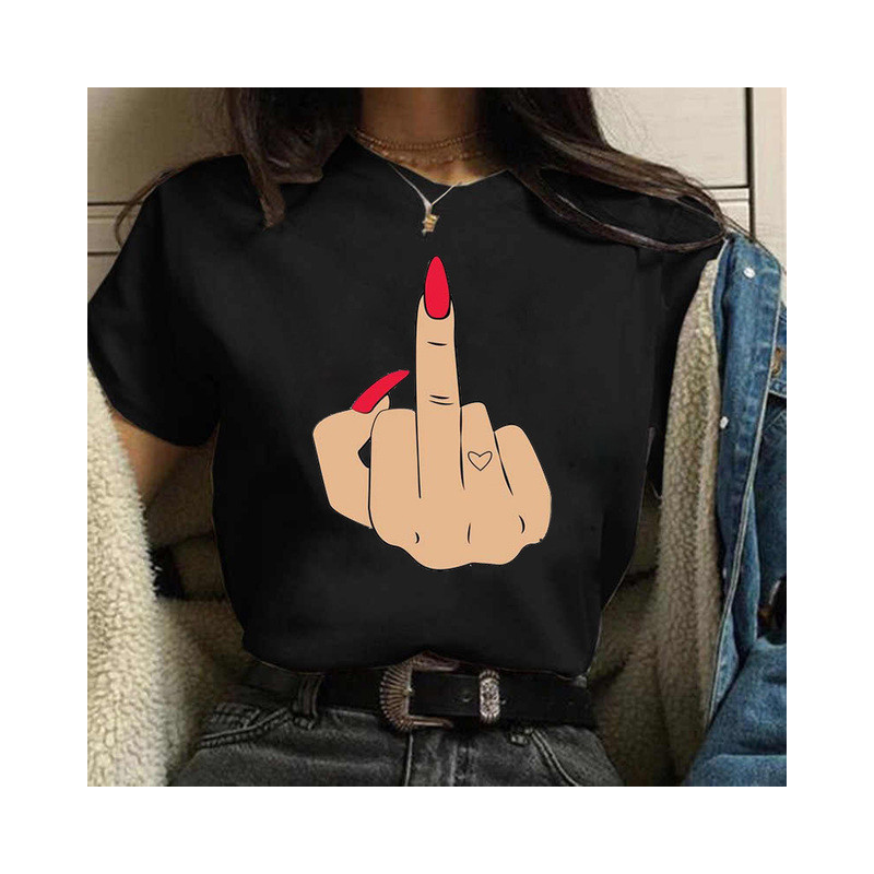 T-shirt FUCK YOU - Expression Rebelle et Amour Couleur Noir