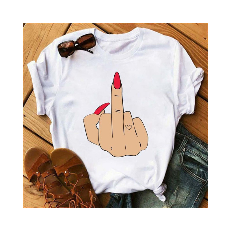 T-shirt FUCK YOU - Expression Rebelle et Amour Couleur Blanc