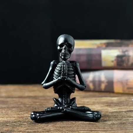 Figurine Tête de Mort Yoga et Méditation Modèle 1