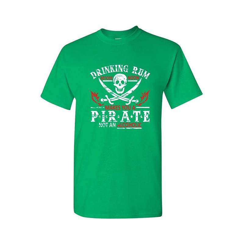 T-shirt Pirate "Pirate Rum" – Humour et Liberté Couleur Vert