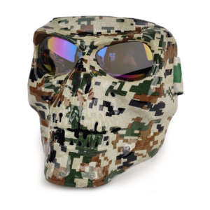 Masque de Protection Faciale Tête de Mort avec Lunettes Intégrées Modèle 2