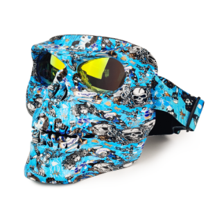 Masque de Protection à motifs Tête de Mort pour Moto