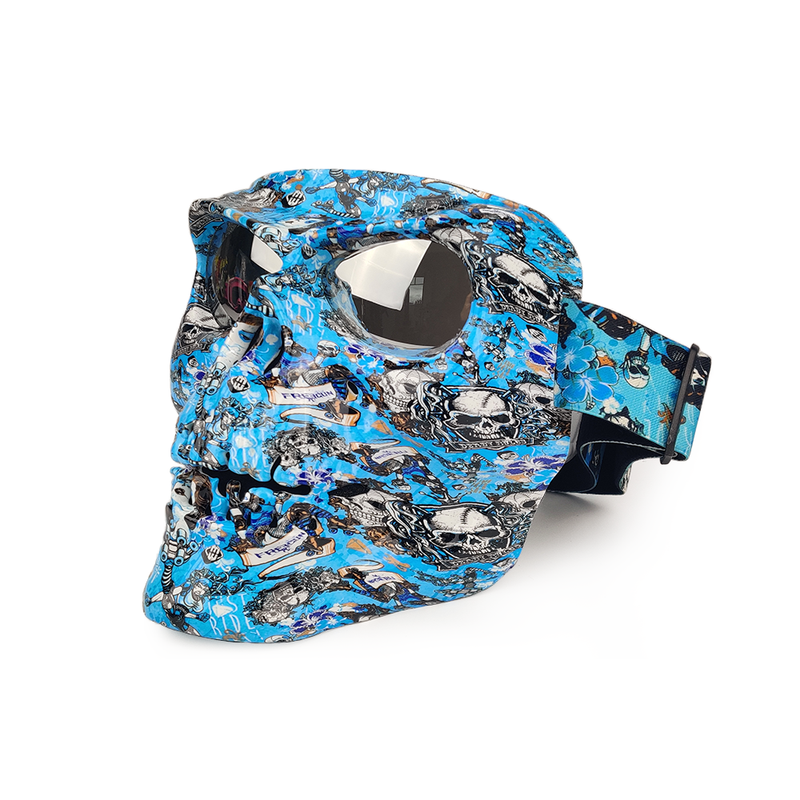 Masque de Protection à motifs Tête de Mort pour Moto