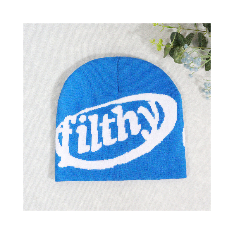 Bonnet avec inscription Filthy Modèle Bleu