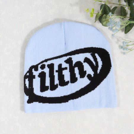 Bonnet avec inscription Filthy Modèle Bleu Ciel