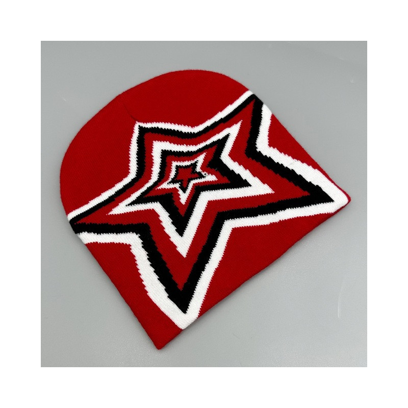 Bonnet Rock N Roll Star Couleur Rouge
