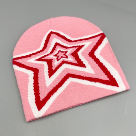 Bonnet Rock N Roll Star Couleur Rose