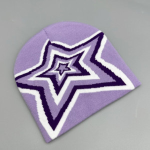 Bonnet Rock N Roll Star Couleur Violet