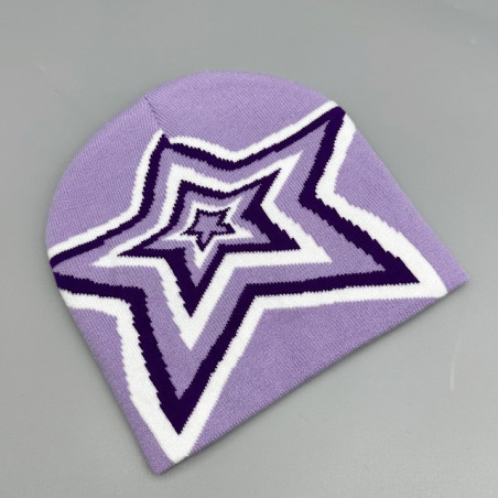 Bonnet Rock N Roll Star Couleur Violet