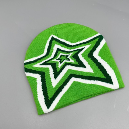 Bonnet Rock N Roll Star Couleur Vert