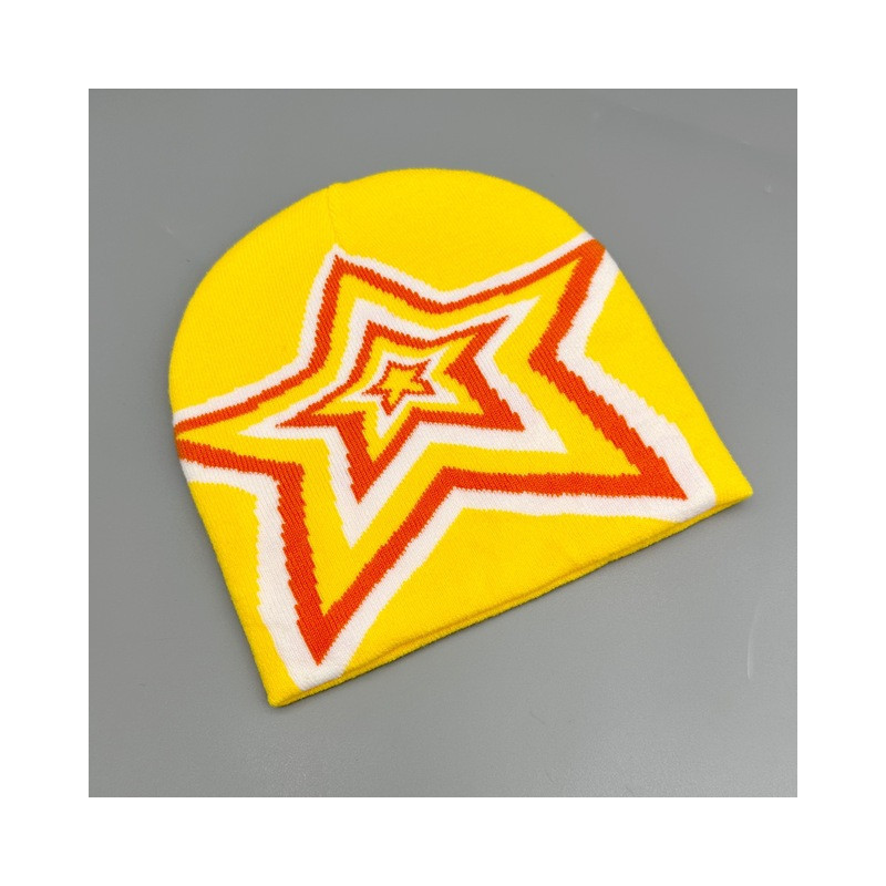 Bonnet Rock N Roll Star Couleur Jaune