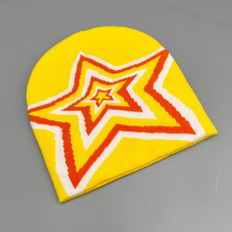 Bonnet Rock N Roll Star Couleur Jaune