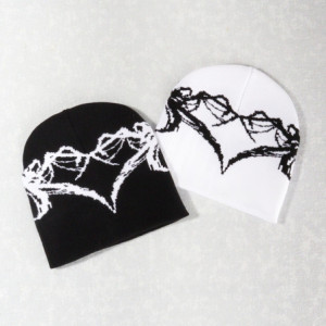 Bonnet Gothique Coeur Toile araignée