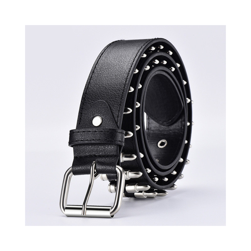 Ceinture Punk Rock Cartouches Couleur Noir