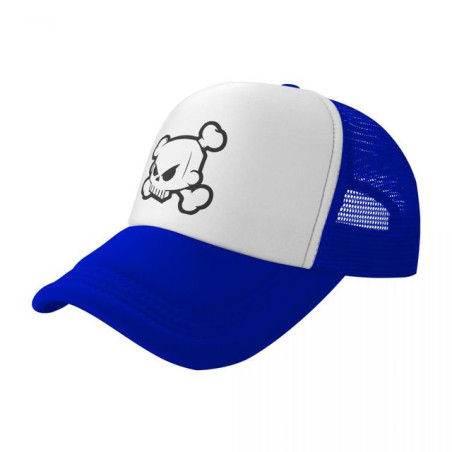 Casquette Tête de Mort Tête de Pïrate Cartoon Couleur Bleu