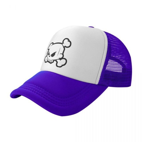 Casquette Tête de Mort Tête de Pïrate Cartoon Couleur Violet