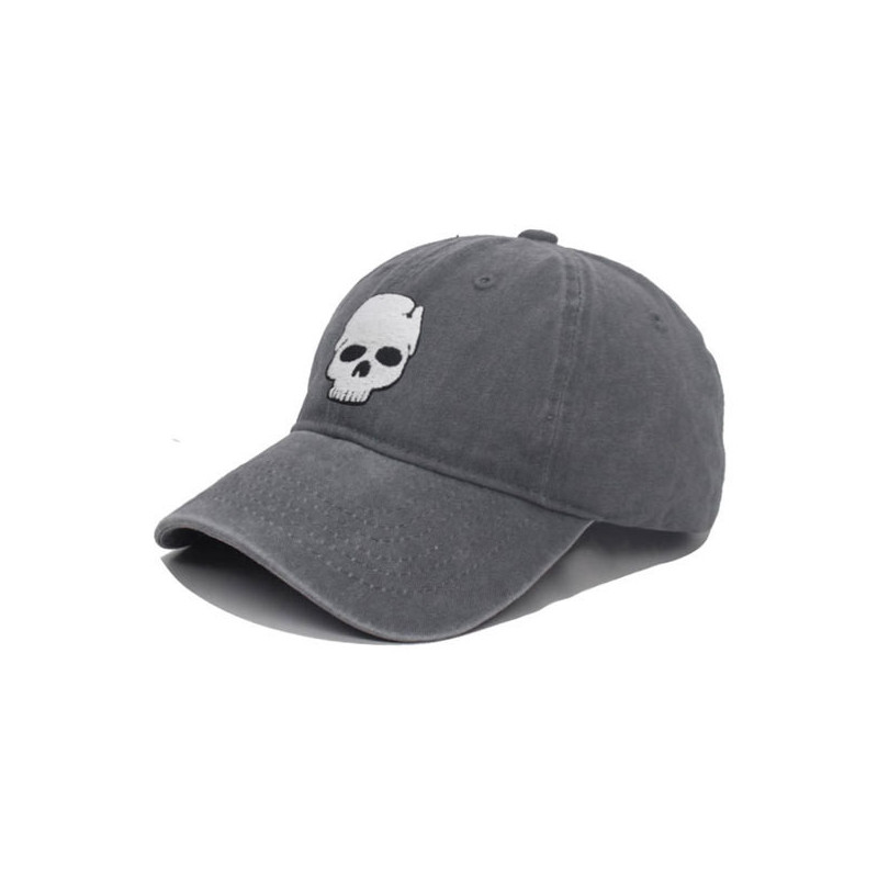 Casquette Tête de Mort Petit Skull - Couleur Gris