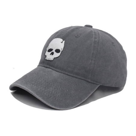 Casquette Tête de Mort Petit Skull - Couleur Gris