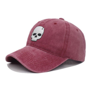 Casquette Tête de Mort Petit Skull - Couleur Rouge