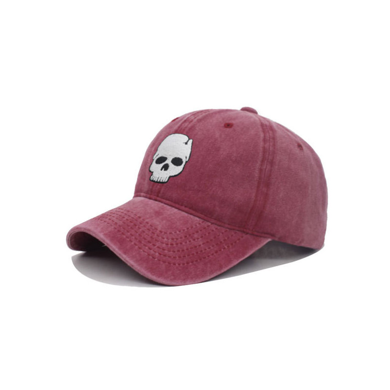 Casquette Tête de Mort Petit Skull - Couleur Rouge