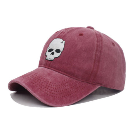 Casquette Tête de Mort Petit Skull - Couleur Rouge