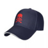 Casquette Tête de Mort Skull Rouge Couleur Navy