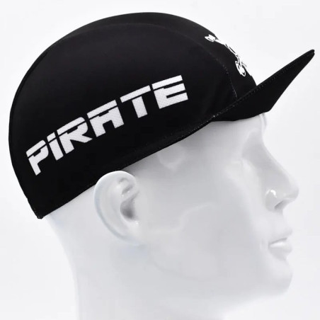 Vue Côté Casquette Cyclisme Tête de Mort Crâne Pirates Jolly Rogers