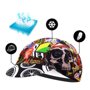 détails techniques Casquette de Cyclisme Tête de Mort Crâne Pop Art