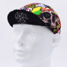 Vue visière Casquette de Cyclisme Tête de Mort Crâne Pop Art