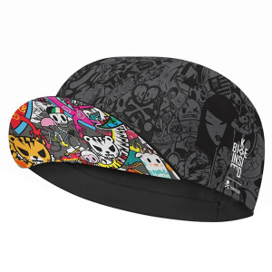 Casquette de Cyclisme Tête de Mort Cartoon