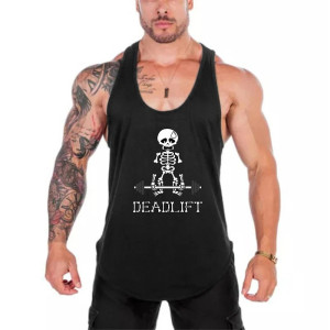 Magnifique T-Shirt Squelette Marrant Musculation DeadLift - Soulever de Terre