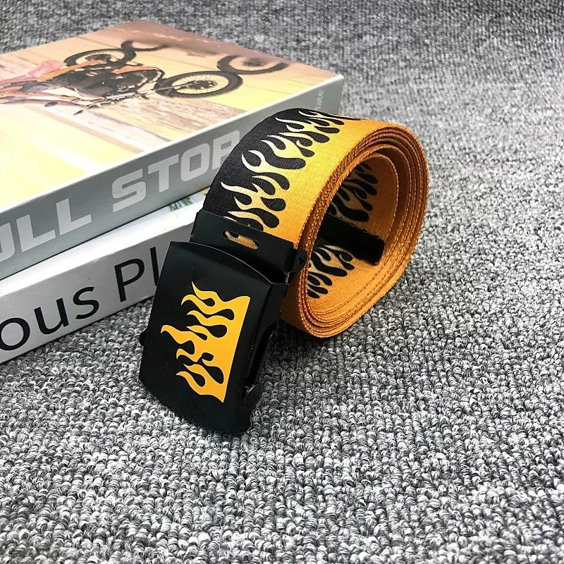 Ceinture Flamme Infernale - Couleur Jaune