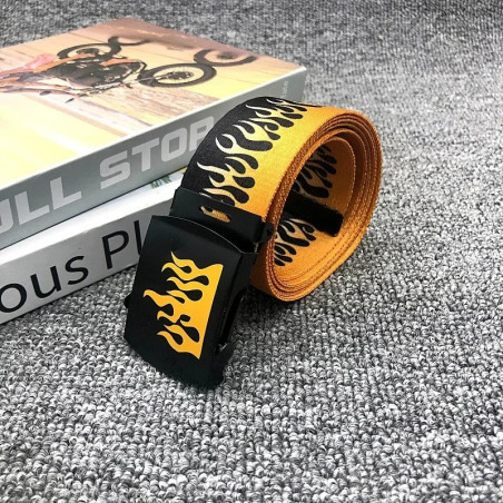 Ceinture Flamme Infernale - Couleur Jaune