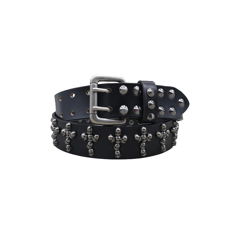 Ceinture Tête de Mort Skull Dominance – Luxe Gothique et Métal