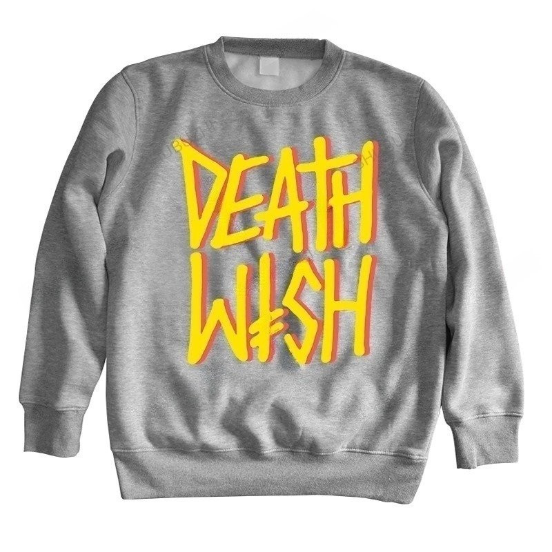 Sweatshirt Gothique DeathWish - Couleur Gris