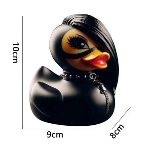 Dimensions Figurine de Canard Gothique Canard Maîtresse BDSM