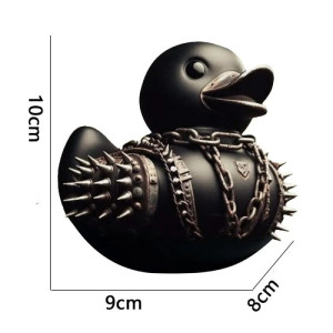 Dimensions Figurine de Canard Gothique Canard Musicien Death Metal