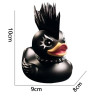 Dimensions Figurine de Canard Gothique Canard Musicien Punk Metal