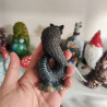 Vue Arrière Figurine Gothique Sorcellerie Serpent Noir