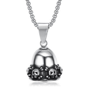 Collier Pendentif Cloche de Moto Ccrâne