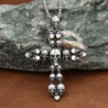 Détails Pendentif Collier Croix Skull - Tête de Mort