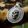 Vue dessous Pendentif Collier Tête de Mort "All-Seeing Skull"